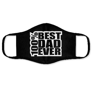 Discover 100 % Best Dad Ever Coolest Daddy in the World Face Masks