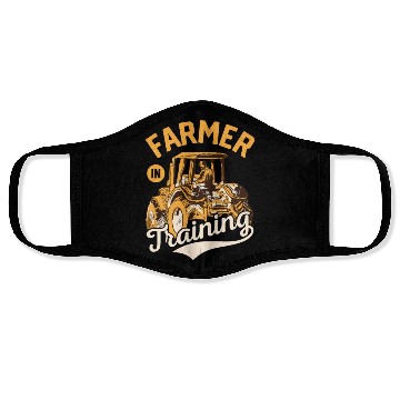 Discover Farmer In Training Animal Farm Farming Face Masks