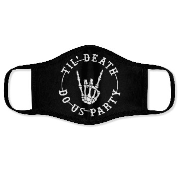 Discover Halloween Till Death Do Us Party Face Masks