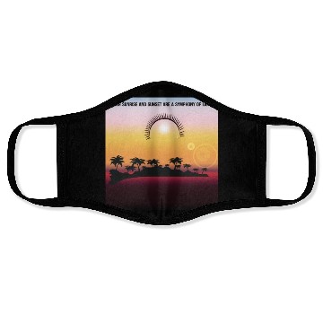 Discover Sunrise and Sunset designs for Life Face Masks