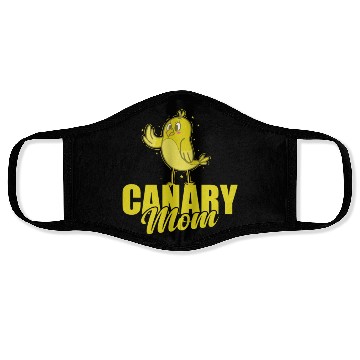 Discover Canary Bird Mom Face Masks