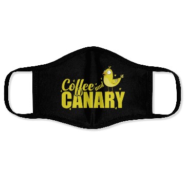 Discover Coffee and Canary Bird Face Masks