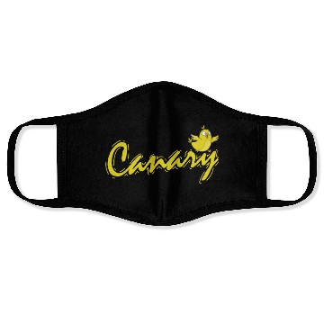 Discover Canary Bird yellow and cute Face Masks
