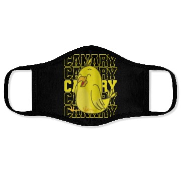 Discover Yellow Canary Bird Face Masks
