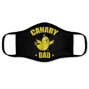 Discover Canary Bird Dad Face Masks