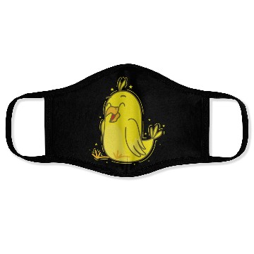 Discover funny yellow Canary Bird Face Masks