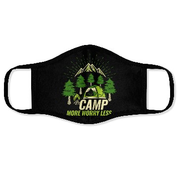 Discover Camping Camp more Worry less Face Masks