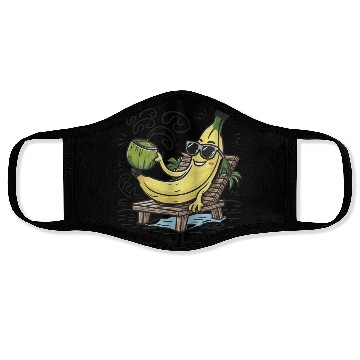 Discover Tropical Paradise: Tranquil Beach Sunset Face Masks