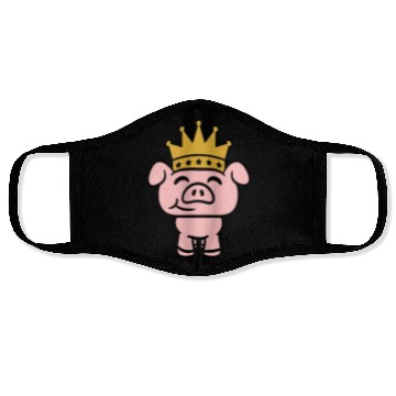 Discover Pig King Queen Crown Prince Princess Piggy Piglet Face Masks