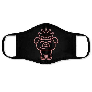 Discover Pig King Queen Crown Prince Princess Piggy Piglet Face Masks