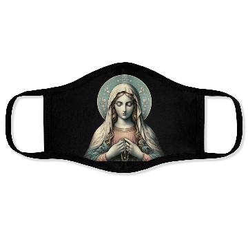 Discover Serene Madonna ic Image Face Masks