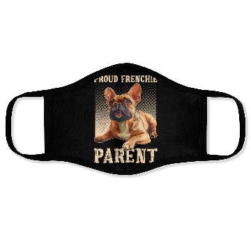 Discover French Bulldog Proud Frenchie Parent Owner Face Masks