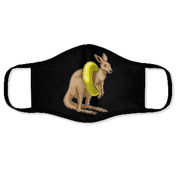 Discover Kangaroo Swimming Swim ring Face Masks