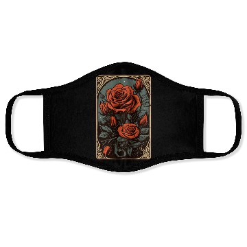 Discover Rose Tarot Card Reader Astrology Occult Face Masks