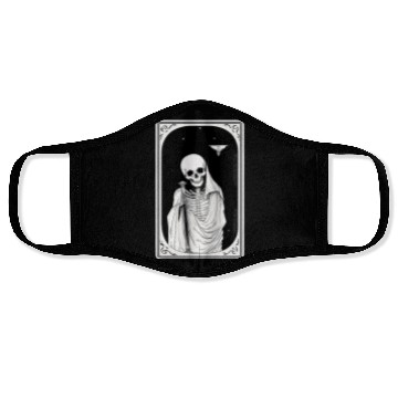 Discover Skeleton Tarot Card Reader Astrology Occult Face Masks