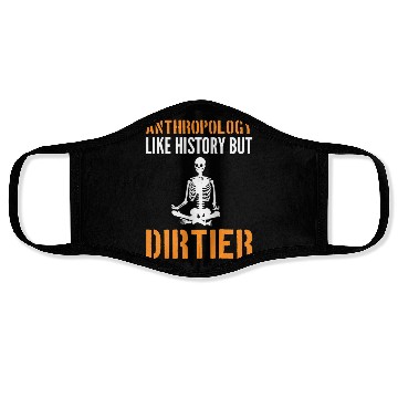 Discover Funny Skeleton Ancient Archaeology Anthropologist Face Masks