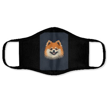 Discover Pomeranian Dog 1 - Japanese Old Vintage Face Masks