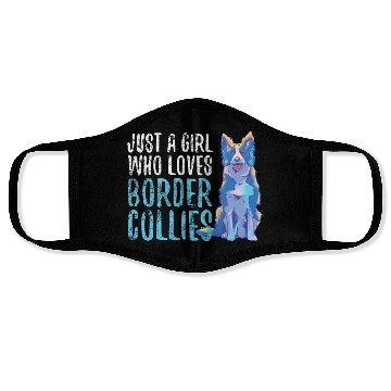 Discover Unique Border Collie Love Art Expression Face Masks