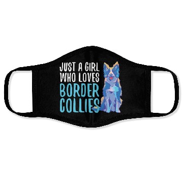 Discover Unique Border Collie Design For Dog Enthusiasts Face Masks