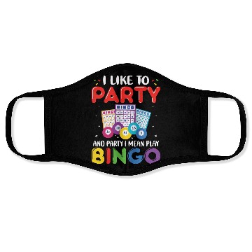 Discover Funny Bingo Party Face Masks