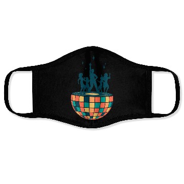Discover Disco ball - Dancing - Groovy - Clockwork Elements Face Masks