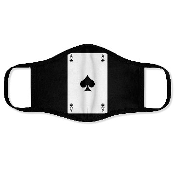 Discover Spades Ace playing card Face Masks