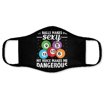 Discover Funny Bingo Lover Face Masks