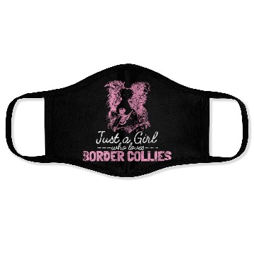 Discover Unique Border Collie Design For Dog Lovers Face Masks