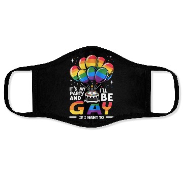Discover Birthgay Gay Pride Flag Pride Month Equal Rights Face Masks