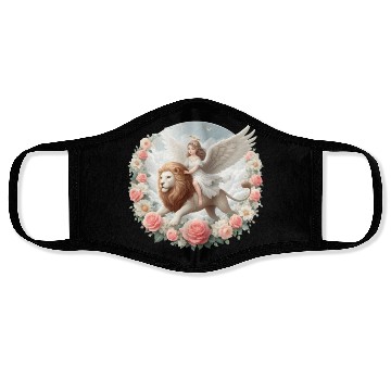 Discover Angel on a lion Face Masks