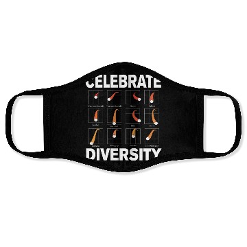 Discover Celebrate Diversity Baseball Pitches Pitcher Face Masks