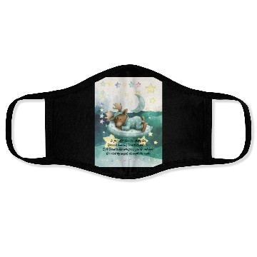 Discover Baby Moose Poem Face Masks