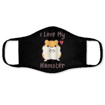Discover Hamube I Love My Hamster Cute Hammy Face Masks