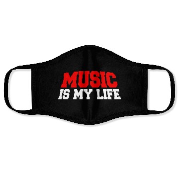 Discover Music Is My Life Party Club Concert Sound Love Face Masks