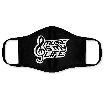 Discover Music Is My Life Party Club Concert Sound Love Face Masks