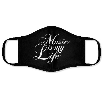 Discover Music Is My Life Party Club Concert Sound Love Face Masks