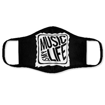 Discover Music Is My Life Party Club Concert Sound Love Face Masks