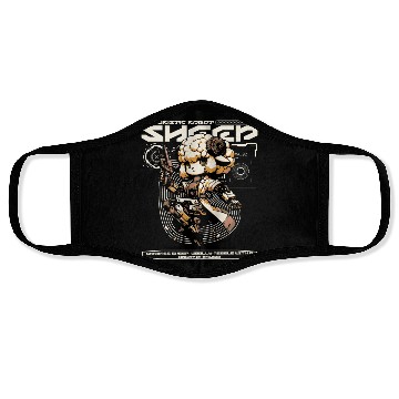 Discover Aries Sheep Future Farm Animal Ram Robot Wool Face Masks