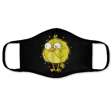 Discover Canary as nerd with Glasses Face Masks