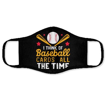Discover Baseball Cards Baseball Player Baseball Fan Gift Face Masks