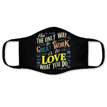 Discover I love my work t'Face Masks