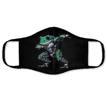 Discover Cool Robot Frog Dabbing Mech Cyborg Face Masks
