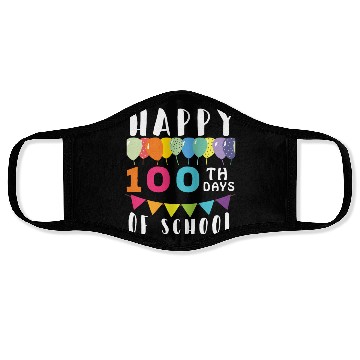 Discover Happy 100 days of school Face Masks