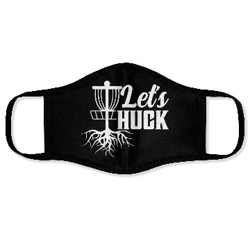 Discover Let's Huck Frisbee Disc Golf Face Masks