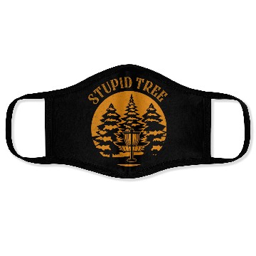 Discover Stupid Tree Disc Golf Frisbee Face Masks