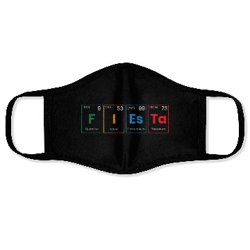 Discover Fiesta Science Teacher Student Periodic Table Face Masks