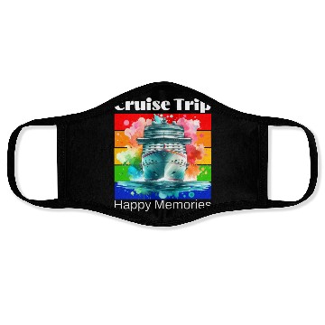 Discover cruise trip happy memories Face Masks