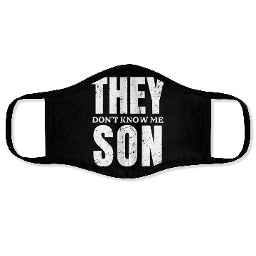 Discover They Dont Know Me Son Bodybuilder Workout Gym Face Masks