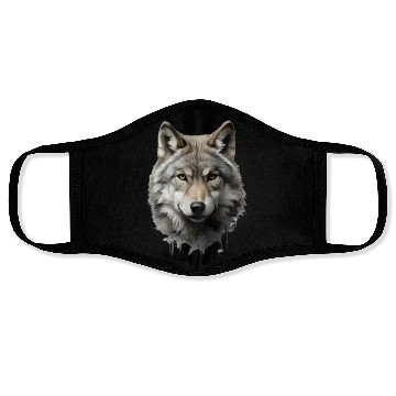 Discover Wolf Gradient Ombre Face Masks