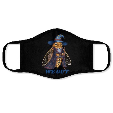 Discover Funny Cicada We Out Cute Cicada Brood Emergence Face Masks
